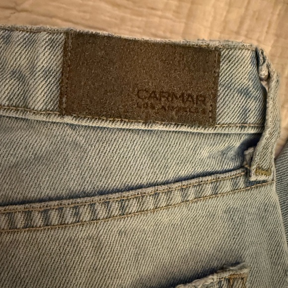 CARMAR LF Distressed Light Blue Women's Jeans - Picture 3 of 5